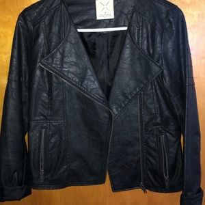 Vegan faux leather jacket